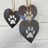 Mini Paw Print Heart - Decorations for Life - Solid Steel